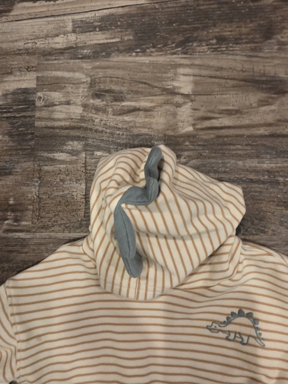 Carter's Cream & Brown Striped Hoodie with Brown Joggers